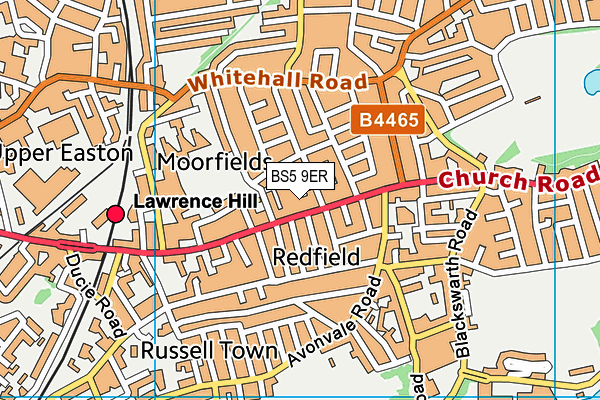 BS5 9ER map - OS VectorMap District (Ordnance Survey)