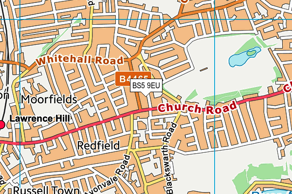 BS5 9EU map - OS VectorMap District (Ordnance Survey)