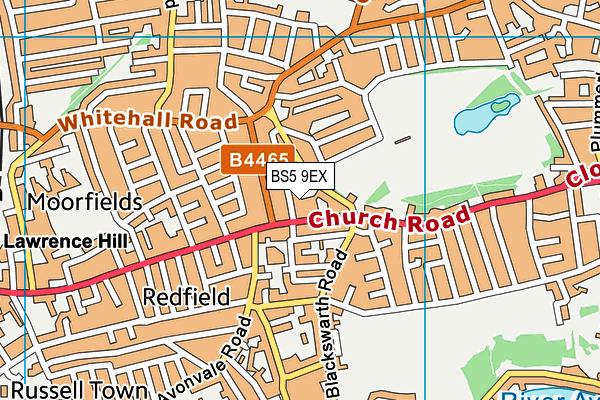 BS5 9EX map - OS VectorMap District (Ordnance Survey)