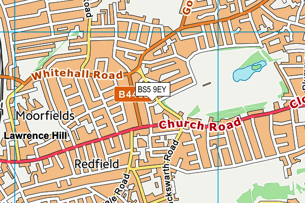 BS5 9EY map - OS VectorMap District (Ordnance Survey)