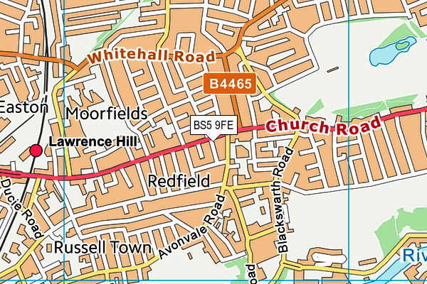 BS5 9FE map - OS VectorMap District (Ordnance Survey)