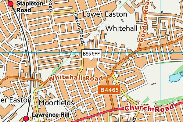 BS5 9FF map - OS VectorMap District (Ordnance Survey)