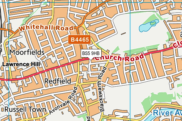 BS5 9HB map - OS VectorMap District (Ordnance Survey)