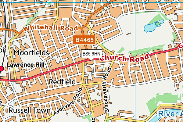 BS5 9HN map - OS VectorMap District (Ordnance Survey)