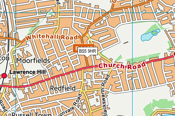 BS5 9HR map - OS VectorMap District (Ordnance Survey)