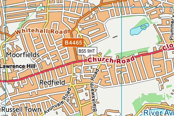 BS5 9HT map - OS VectorMap District (Ordnance Survey)