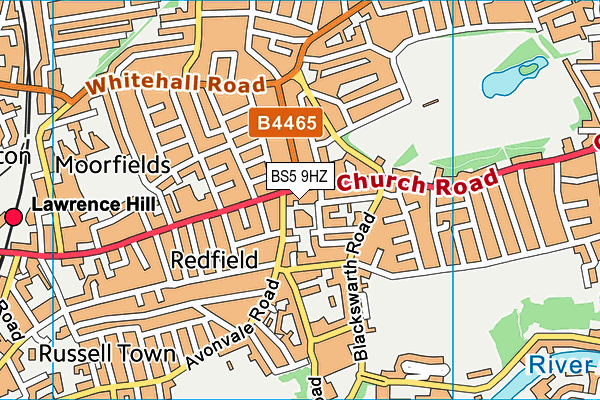 BS5 9HZ map - OS VectorMap District (Ordnance Survey)