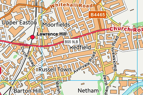 BS5 9LB map - OS VectorMap District (Ordnance Survey)