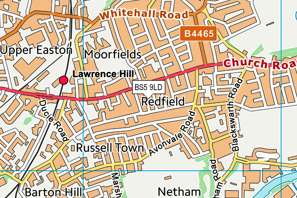 BS5 9LD map - OS VectorMap District (Ordnance Survey)