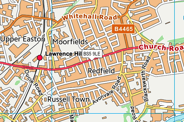 BS5 9LE map - OS VectorMap District (Ordnance Survey)