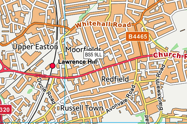 BS5 9LL map - OS VectorMap District (Ordnance Survey)