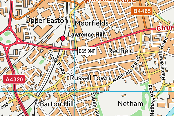 BS5 9NF map - OS VectorMap District (Ordnance Survey)