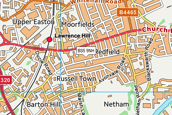 BS5 9NH map - OS VectorMap District (Ordnance Survey)