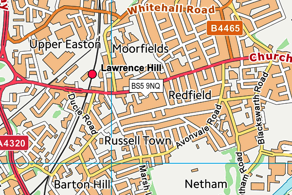 BS5 9NQ map - OS VectorMap District (Ordnance Survey)