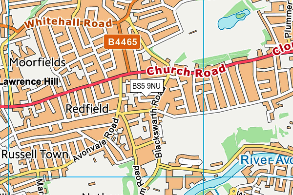 BS5 9NU map - OS VectorMap District (Ordnance Survey)