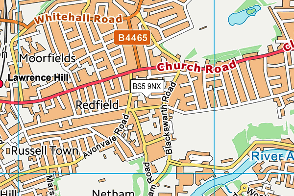 BS5 9NX map - OS VectorMap District (Ordnance Survey)