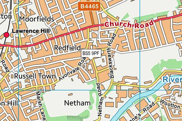 BS5 9PF map - OS VectorMap District (Ordnance Survey)