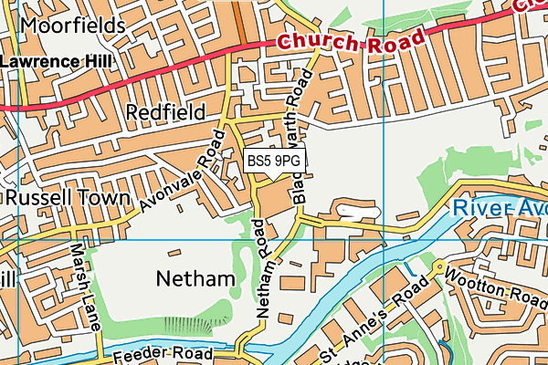 BS5 9PG map - OS VectorMap District (Ordnance Survey)