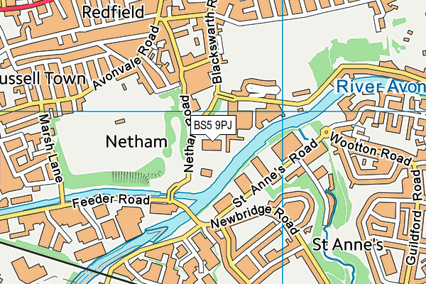 BS5 9PJ map - OS VectorMap District (Ordnance Survey)