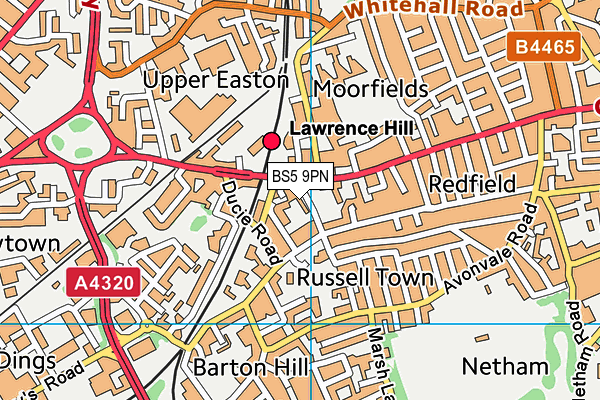 BS5 9PN map - OS VectorMap District (Ordnance Survey)