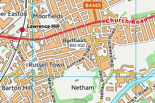 BS5 9QD map - OS VectorMap District (Ordnance Survey)