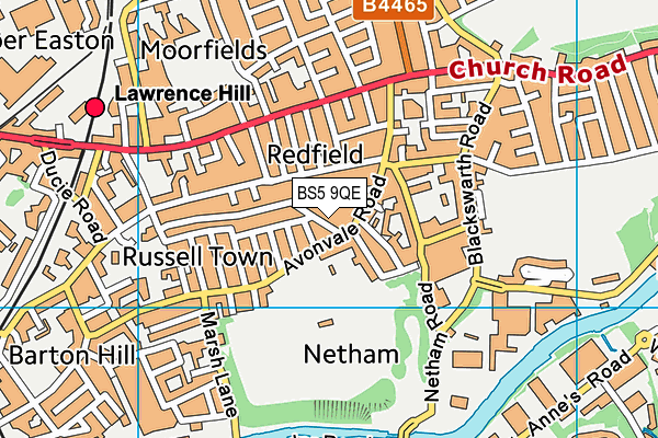 BS5 9QE map - OS VectorMap District (Ordnance Survey)