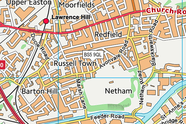 BS5 9QL map - OS VectorMap District (Ordnance Survey)