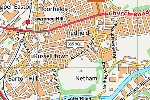 BS5 9QQ map - OS VectorMap District (Ordnance Survey)