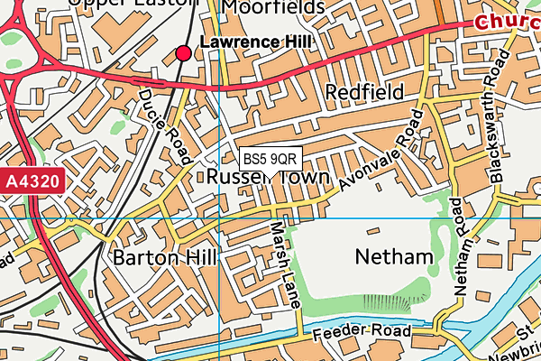 Snowdon Village map (BS5 9QR) - OS VectorMap District (Ordnance Survey)