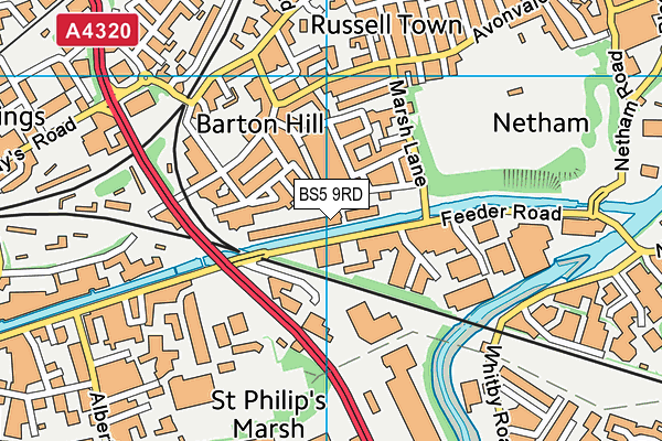 BS5 9RD map - OS VectorMap District (Ordnance Survey)