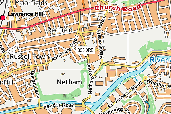 BS5 9RE map - OS VectorMap District (Ordnance Survey)