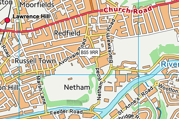 BS5 9RR map - OS VectorMap District (Ordnance Survey)