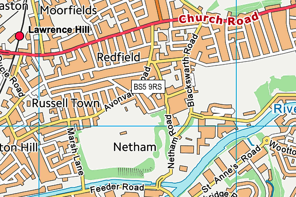 BS5 9RS map - OS VectorMap District (Ordnance Survey)