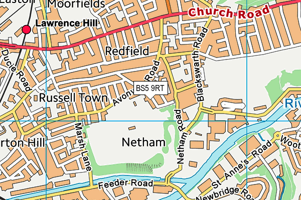 BS5 9RT map - OS VectorMap District (Ordnance Survey)