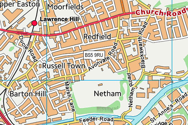 BS5 9RU map - OS VectorMap District (Ordnance Survey)