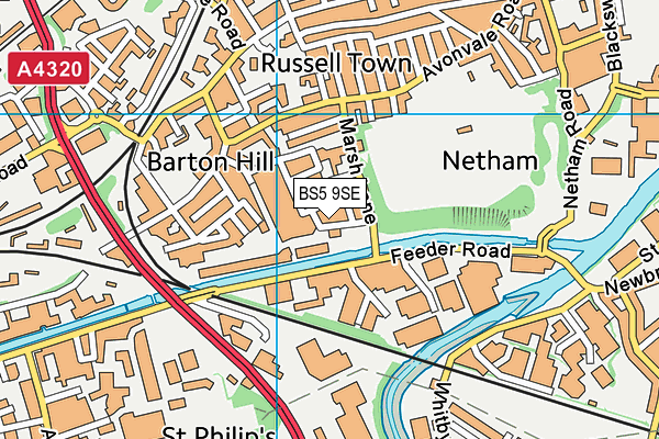 BS5 9SE map - OS VectorMap District (Ordnance Survey)