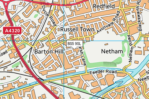 BS5 9SL map - OS VectorMap District (Ordnance Survey)