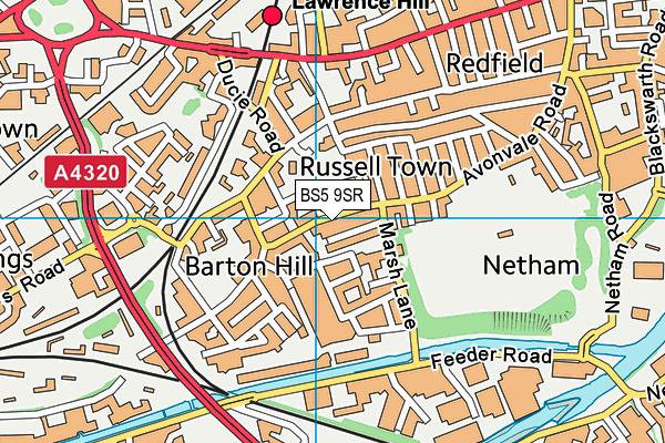 BS5 9SR map - OS VectorMap District (Ordnance Survey)