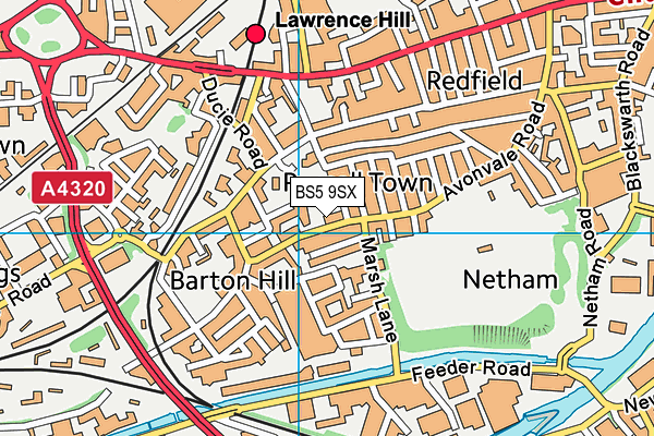 BS5 9SX map - OS VectorMap District (Ordnance Survey)