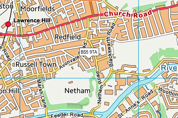 BS5 9TA map - OS VectorMap District (Ordnance Survey)