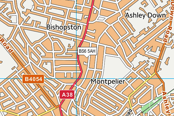BS6 5AH map - OS VectorMap District (Ordnance Survey)