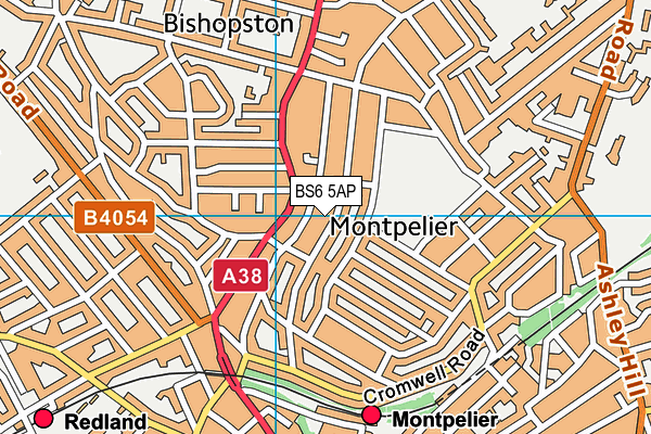 BS6 5AP map - OS VectorMap District (Ordnance Survey)