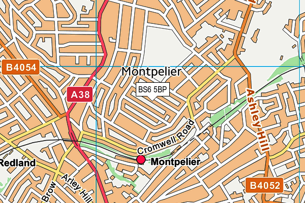 BS6 5BP map - OS VectorMap District (Ordnance Survey)