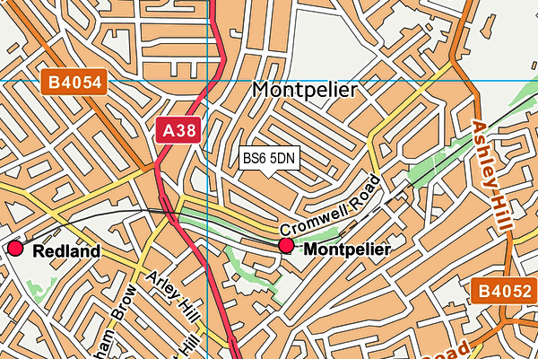 BS6 5DN map - OS VectorMap District (Ordnance Survey)