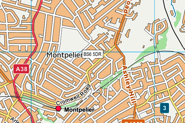 BS6 5DR map - OS VectorMap District (Ordnance Survey)