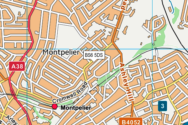 BS6 5DS map - OS VectorMap District (Ordnance Survey)