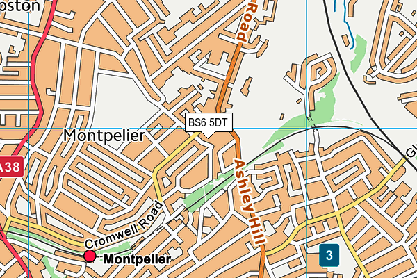BS6 5DT map - OS VectorMap District (Ordnance Survey)