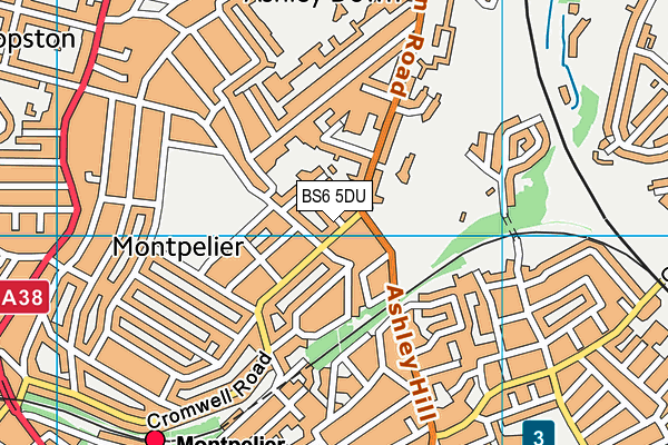 BS6 5DU map - OS VectorMap District (Ordnance Survey)