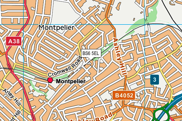 BS6 5EL map - OS VectorMap District (Ordnance Survey)