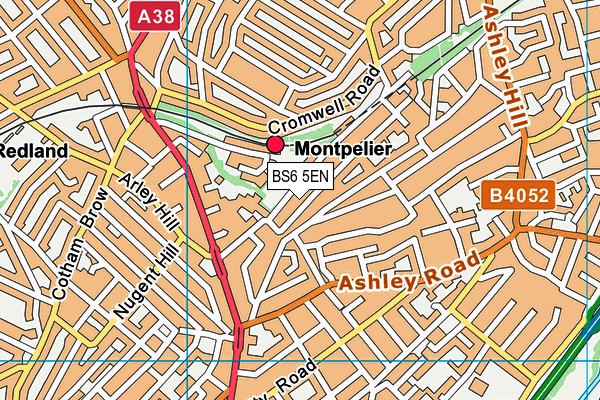 BS6 5EN map - OS VectorMap District (Ordnance Survey)